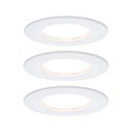 Paulmann, Paulmann 3er-Set LED-Spot Slim Coin, dimmbar, weiß