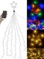 Lunartec, Lunartec Christbaum-Überwurf-Lichterkette, 180 RGBW-LEDs, Bluetooth & App, IP44