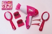 Theo Klein, Theo Klein Barbie FRISIERSET mit Fön 8-teilig in pink