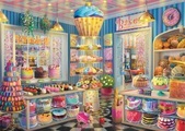 Schmidt Spiele, Schmidt Spiele 59785 - Bunte Bäckerei, Puzzle Standard 1.000 Teile