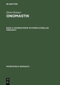 Niemeyer, Onomastik: Bd.2 Namensysteme im interkulturellen Vergleich