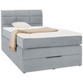 Momax, Boxspringbett In Hellgrau Ca. 90x200cm 90/200 cm Hellgrau