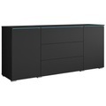 P & B, Sideboard Vera 150 Graphit  150/67,9/39,5 cm 3 Schublade(n)