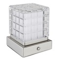 mutoni light, Tischleuchte Lunki Metall silber matt LED 10