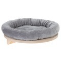 bitiba, Wandliegebett Natural Paradise hellgrau - Ø 48 cm