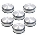 Infactory, infactory 6er-Set Edelstahl-Türstopper mit Gummiring & Anti-Rutsch-Unterseite