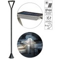 Royal Gardineer, Royal Gardineer Moderne Design-LED-Gartenlaterne, Solarpanel, Lichtsensor, 148cm, 50lm
