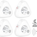 Lunartec, Lunartec Nachtlicht mit 3 LEDs & Licht-/PIR-Sensor, 4er-Set