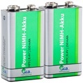 tka Köbele Akkutechnik, tka Köbele Akkutechnik 2er-Set Ready-2-Use NiMH-Akkus 9-V-Block, 250 mAh, vorgeladen