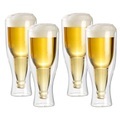Infactory, infactory Doppelwandiges Bierglas 0,2 l im 4er-Set