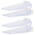 AGT, AGT 4er-Set transparente Kunststoff-Türkeile, 8,7cm, stapelbar
