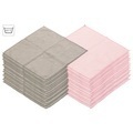 Sichler Beauty, Sichler Beauty Mikrofaser-Kosmetiktücher zur Gesichtspflege, 30 Stk,rosa,grau,30x30cm