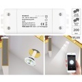 Luminea Home Control, Luminea Home Control WLAN-Schalter mit Dimmer-Funktion, für Siri, Alexa & Google Assistant