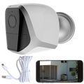 VisorTech, VisorTech Full-HD-IP-Überwachungskamera mit App, 12 Monate Stand-by, 4 Akkus