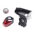 KryoLights, KryoLights LED-Fahrradlampe FL-110 & Rücklicht mit Batteriebetrieb, StVZO-zugel.