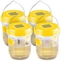 Exbuster, Exbuster 4er-Set giftfreie Solar-LED-Insektenfalle z. Aufhängen oder Hinstellen