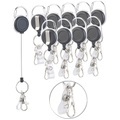 General Office, General Office 10er-Set Schlüssel- und Ausweis-Jojos, extra starke Feder & Gürtelclip