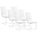 Infactory, infactory 6er-Set Stretch-Stuhlhussen, OEKO-TEX® Standard 100, 42x42x60 cm, weiss