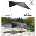Semptec, Semptec Urban Survival Technology Leichtes und robustes Outdoor-Sonnensegel, 3 x 3 m, mit Zubehör