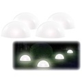 Lunartec, Lunartec Solar-Leuchthalbkugel mit weissen LEDs, 4er-Set