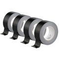 AGT, AGT 4er-Set Gewebe-Klebeband, reissfest, 48 mm breit, 0,17 mm dick, schwarz