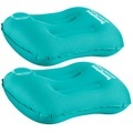 Semptec, Semptec Urban Survival Technology 2er-Set aufblasbares Camping-Kissen mit eingebauter Handpumpe, blau