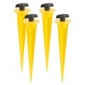AGT, AGT 4er-Set Aluminium-Erdspiesse für LED-Fluter, 17 cm, gelb
