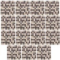 Infactory, infactory Selbstklebende 3D-Mosaik-Glitzer-Fliesenaufkleber, 26 x 26cm, 15er-Set