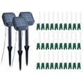 Lunartec, Lunartec Solar-Lichterkette für Aussen mit 10 flackernden LED-Kerzen, 3er-Set