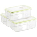 Rosenstein & Söhne, Rosenstein & Söhne Vakuumier-Box f.Handvakuumierer, 1,3 L. Volumen, 21,5 x 13,8 cm,3erSet