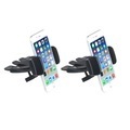 Lescars, Lescars 2er-Set Kfz-Smartphone-Halterung für CD-Laufwerk, 60 - 90 mm