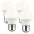 Luminea, Luminea 4er-Set Retro-LED-Lampen, E27, 3 Watt, G45, 240 Lumen, warmweiss