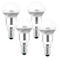 Luminea, Luminea 3x1W-LED-Energiesparlampe, R50, E14, kaltweiss, 185 lm, 4er-Set