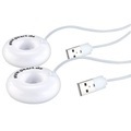 Pearl, Pearl 2er Pack USB-Mini-Luftbefeuchter  & Aroma Diffuser mit