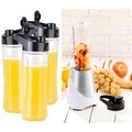 Rosenstein & Söhne, Rosenstein & Söhne 3er-Set Ersatz-Mix-Trinkflaschen für Smoothie-Maker BR-600, BPA-frei