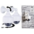 VisorTech, VisorTech 2er-Set Dome-Überwachungskamera-Attrappen, durchsichtige Kuppel