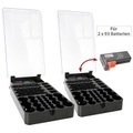 tka Köbele Akkutechnik, tka Köbele Akkutechnik 2er-Set 2in1-Batterie-Organizer für jeweils 93 Batterien