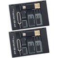 Pearl, Pearl 2er-Set SIM-Karten-Organizer mit microSD-Card-Reader für USB OTG