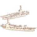 Playtastic, Playtastic 2er-Set 3D-Bausätze Flugzeugträger aus Holz, 117-teilig