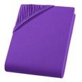 undefined, Einzelbett Qualitäts-Jersey Fixleintuch, violett