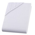 undefined, Jersey Fixleintuch für Boxspringbett-Topper, Übergrösse, weiss
