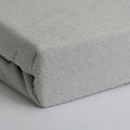 undefined, Luxus Frottee Einzelbett Qualität Fixleintuch, silber, 28cm Steg