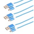 Callstel, Callstel Lade-/Datenkabel Micro-USB mit beidseitigen Steckern, 1m, 3er-Set