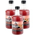 undefined, Sirup Royale mit Rhabarber-Geschmack, 3x 0,5 Liter, PET-Flaschen