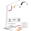 Lunartec, Lunartec Schreibtisch-Lampe, Qi-kompatibel, 4 Lichtfarben, 800 Lumen, dimmbar