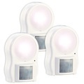 Lunartec, Lunartec 3er-Set LED-Leuchten mit Bewegungs- & Dämmerungsensor, Batteriebetrieb