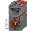 Rayovac, RAYOVAC Hörgeräte-Batterien 312 Extra Advanced 1,45V 180 mAh, 5x 6er Sparpack