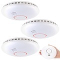 VisorTech, VisorTech Vernetzbarer Funk-Hitze- und Rauchwarnmelder RWM-460.f, 85 dB, 3er-Set