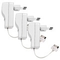 Apple, Apple Ladegerät für iPhone & iPod, Dock-Connector, Kabel ausziehbar, 3er-Set