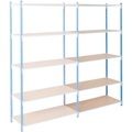 ARNO SPACE, ARNO SPACE Anbauregal Arno - Workshop 5 Blau 1.000 x 400 x 2.000 mm